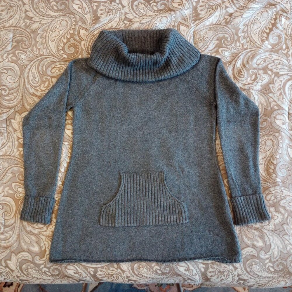 Heavy gray turtleneck tunic XL by GAP